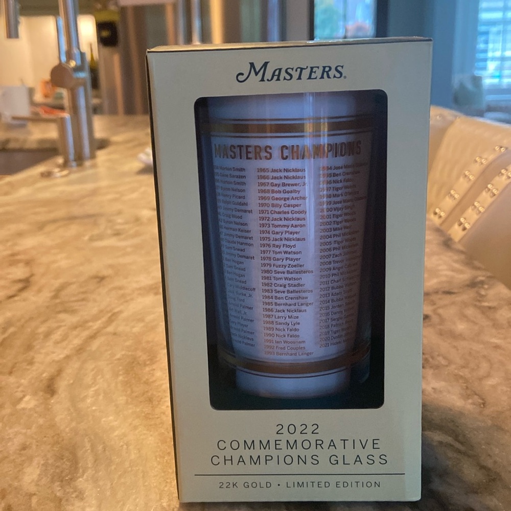 Masters 2022 Commemorative Champions Glass